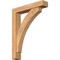 Ekena Millwork Thorton Block Smooth Bracket w/ Offset Brace, Western Red Cedar, 5 1/2"W x 28"D x 36"H BKT0604X28X36THR05SWR - alternate 1